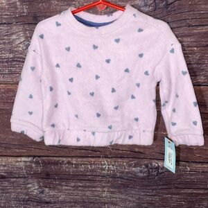 Cat & Jack Hearts Long Sleeve Sweatshirt